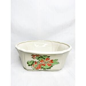Vintage AAA Imports Decoware Fine Pottery Apopka Florida Ceramic Floral Planter